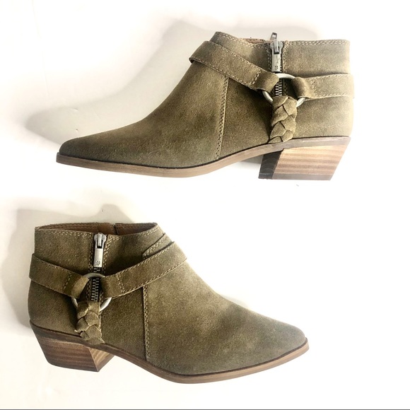 Lucky Brand Shoes - Lucky Brand Enitha Leather Green Bootie